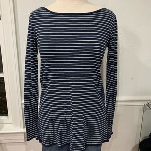 Gap “The Bowery” long sleeve striped shirt, size XS